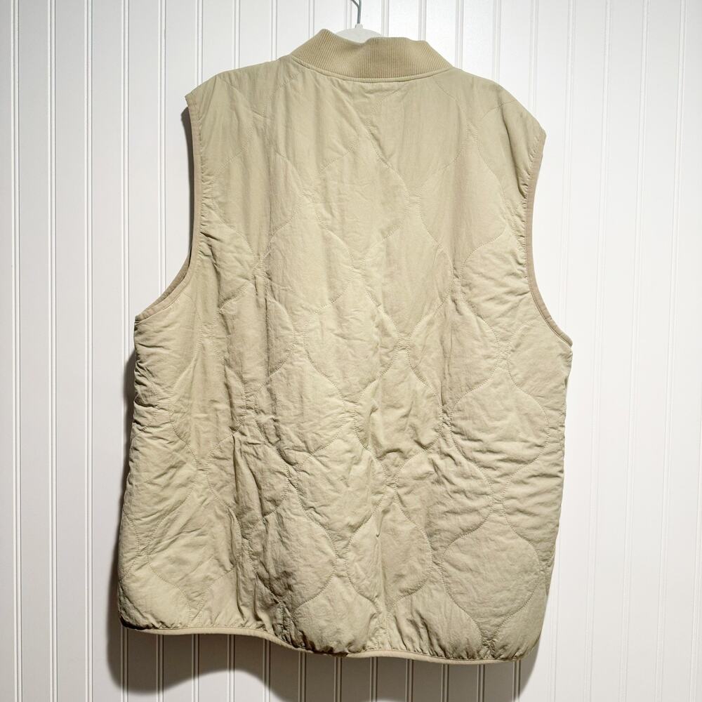 Prana Tan Encinitas Reversible Quilted Vest Mens XXL - Picture 7 of 7